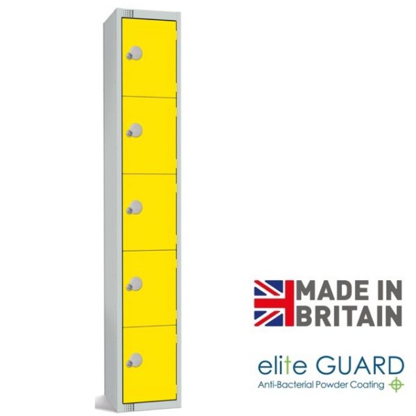 elite full height locker 5 door tier
