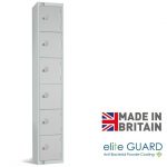 elite full height locker 6 door tier