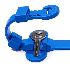 Wrist Strap for locker keys blue