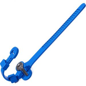 Wrist Strap for locker keys blue