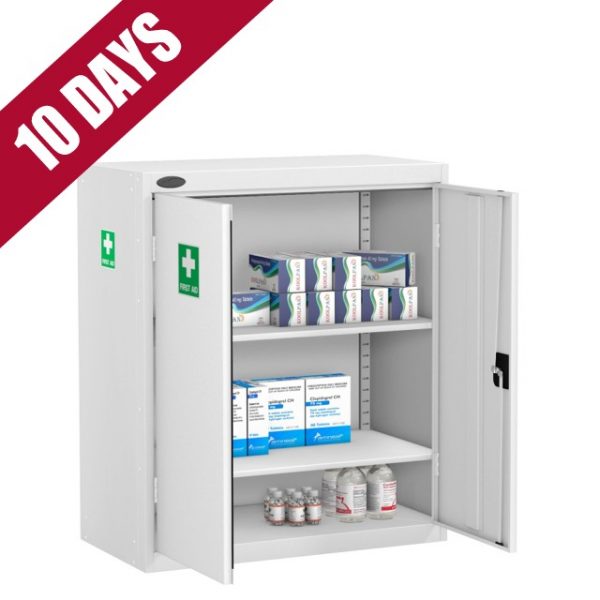 Low medical cabinet first aid cupboard