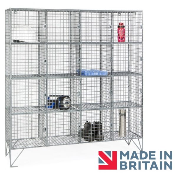 Wire Mesh Locker 16 compartment amp crown Robinsons