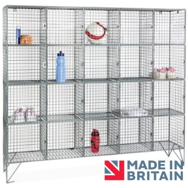 Wire Mesh Locker 20 compartment amp crown Robinsons