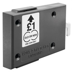 Lowe & Fletcher L&F 2764 Coin return lock for lockers in dry areas