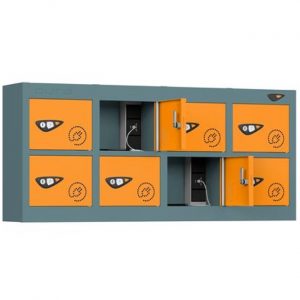 pure minibox 8 door locker magma orange