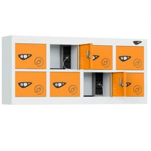 pure minibox 8 door locker magma orange