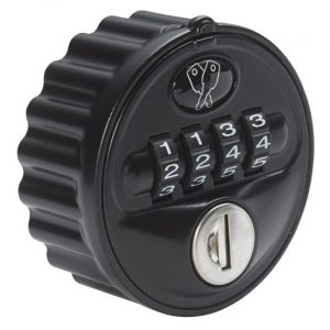 L&F 2800 mechanical combination lock black