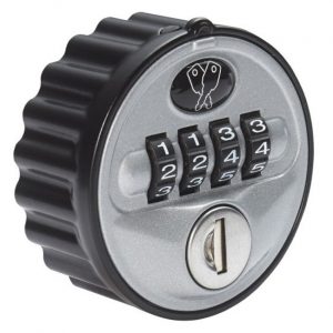 L&F 2800 mechanical combination lock silver