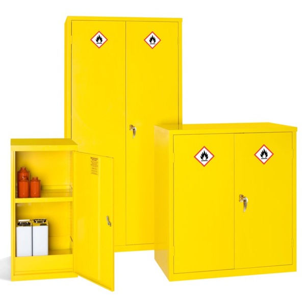 UK Made. Flammable Cabinet Hazardous Cabinet COSHH Chemical Storage Cupboard