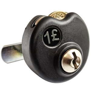 ASL surface mount coin return lock - retro fit for metal lockers