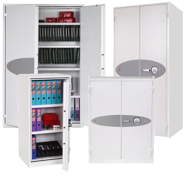 Fire resistant cupboards, cabinets and safes