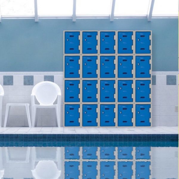 plastic lockers in swimming pools