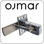 Ojmar latch hasp lock for wood door lockers
