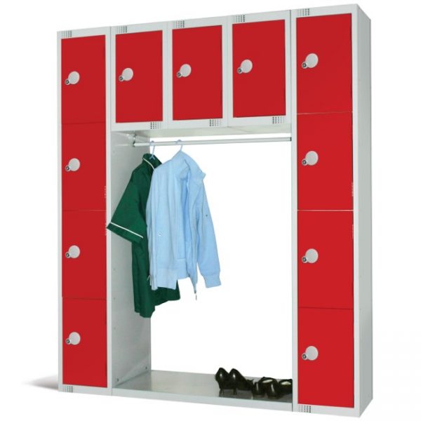 Elite Cloakroom Archway Lockers 11 Compartment unit