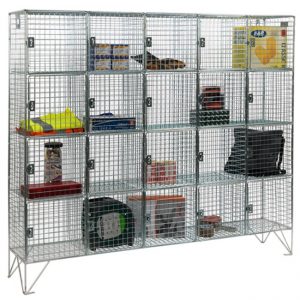 Express delivery wire mesh lockers 20 compartment