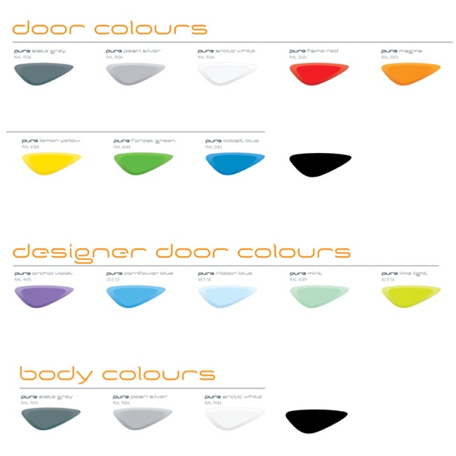 pure colour swatches