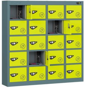 pure 20 door phone locker lime light