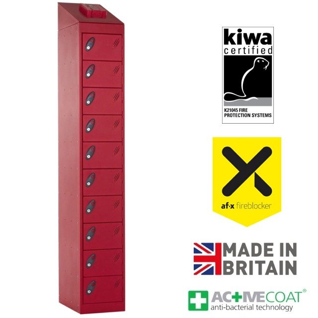 Probe 10-Door Lithium-Ion Fire Suppression Locker - Image 2