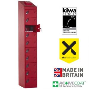 Probe 10-Door Lithium-Ion Fire Suppression Locker