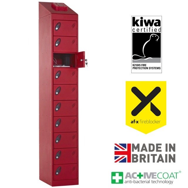 Probe 10-Door Lithium-Ion Fire Suppression Locker