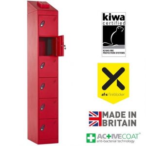 Probe 6-Door Lithium-Ion Fire Suppression Locker