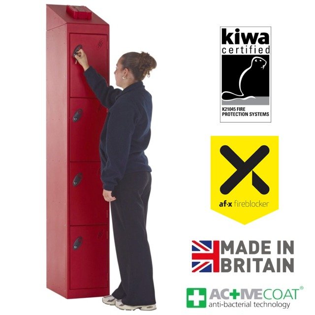 Probe 4-Door Lithium-Ion Fire Suppression Locker - Image 2