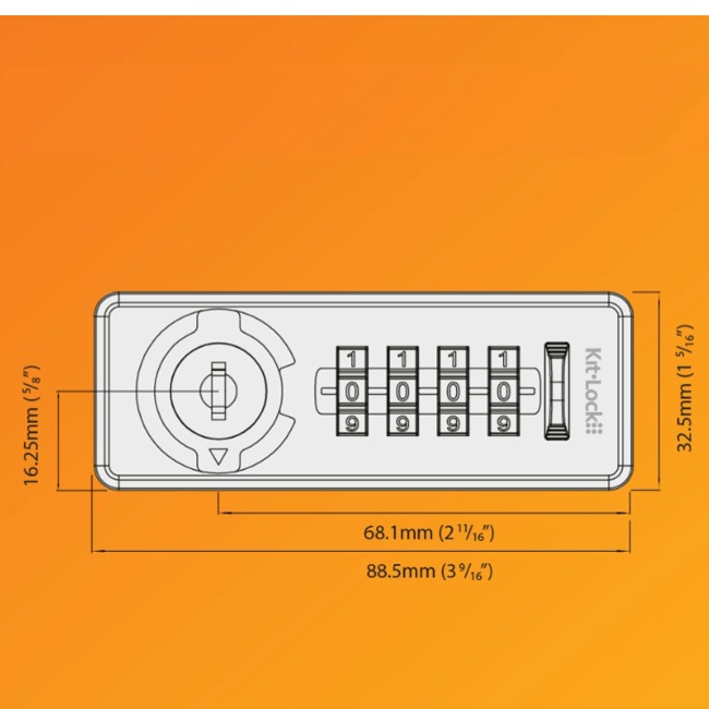 Kitlock KL20 Mechanical Combination Lock - Image 5