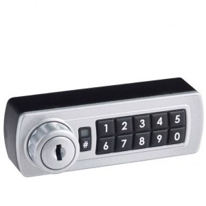 Gemini 3700 digital combination lock horizontal silver