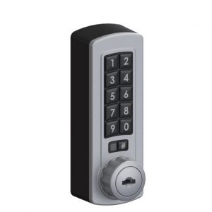Gemini 3700 digital combination lock vertical silver