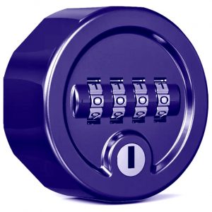 Ronis Picto P4 4-dial combination lock for lockers blue