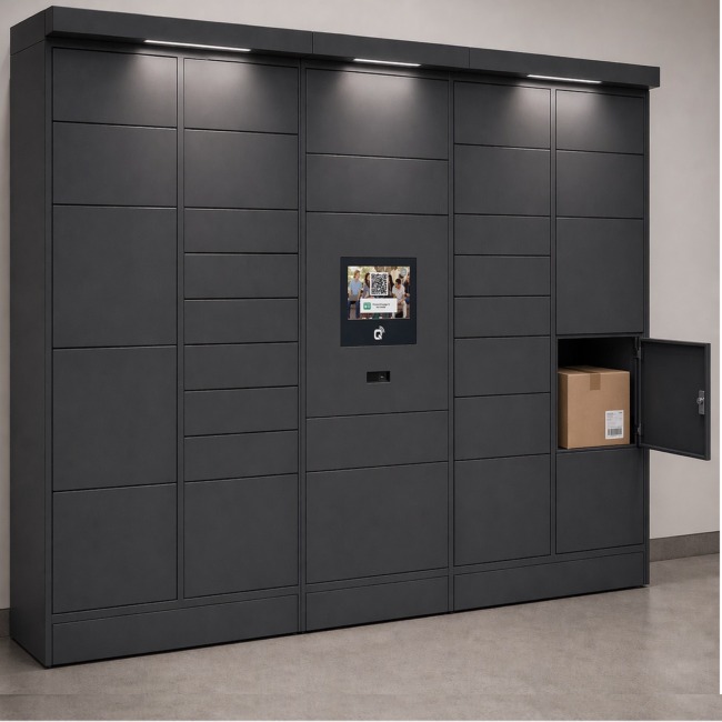 electronically controlled parcel lockers