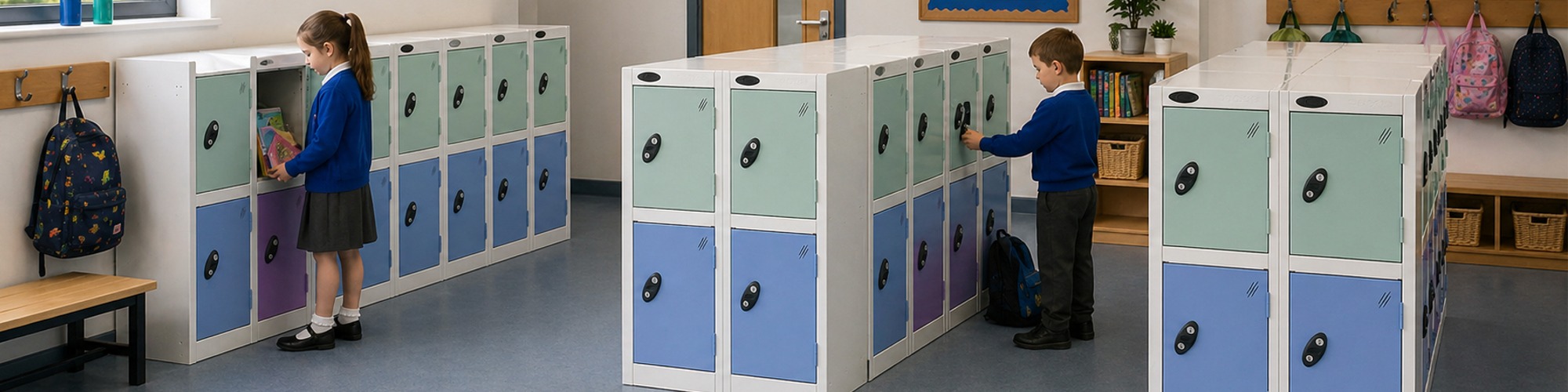 ASL Lockers primary school lockers low half height lockers