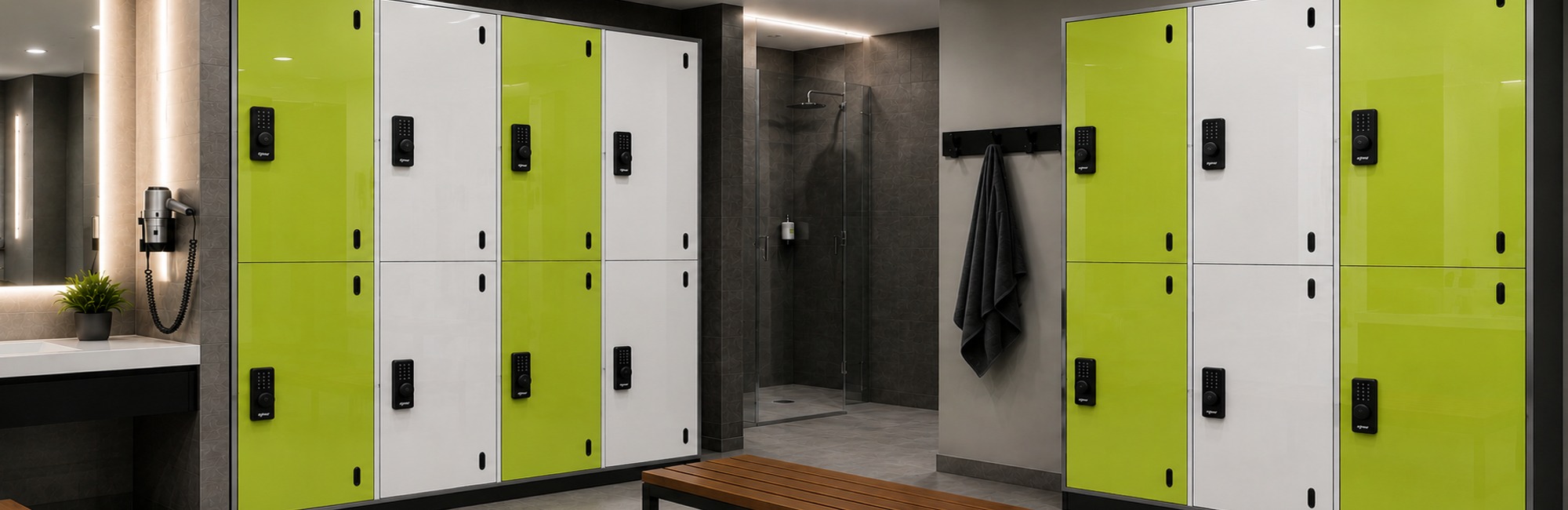 Murano glass door lockers for leisure and prestige developments