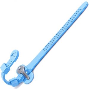 Wrist Strap for locker keys cornflour