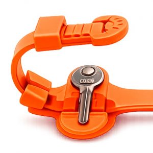 Wrist Strap for locker keys orange