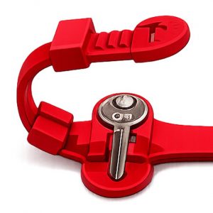 Wrist Strap for locker keys red