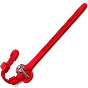Wrist Strap for locker keys red