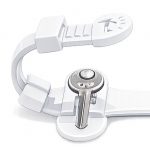 Wrist Strap for locker keys white