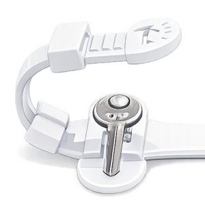 Wrist Strap for locker keys white
