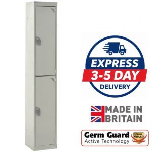 qmp express 2 door locker dark light grey