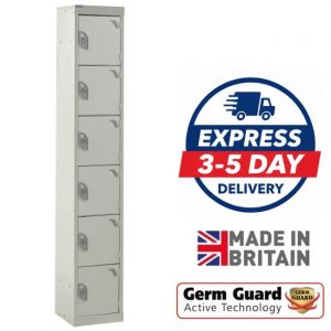 qmp express 6 door locker light grey