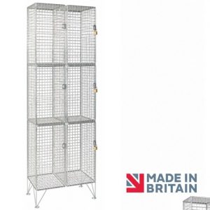 Wire Mesh 3 Door Lockers | Nest-2