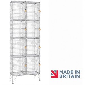 Wire Mesh 4 Door Lockers | Nest-2