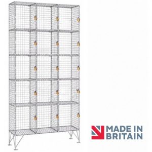 Wire Mesh 5 Door Lockers | Nest-3